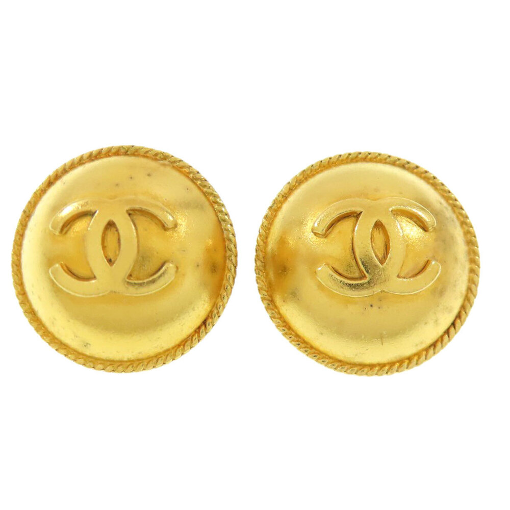 Chanel Coco Mark Earrings, Metal, Women's CHANEL